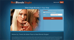 Desktop Screenshot of meetblondesingles.com