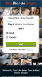 Mobile Screenshot of meetblondesingles.com
